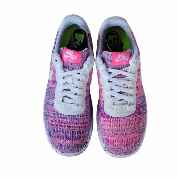 ❤️Rare Nike AF 1 Crater Flyknit Womens Shoes Sz 7.5 Fuchsia Pink 2020 DC7273-500 - Picture 12 of 15